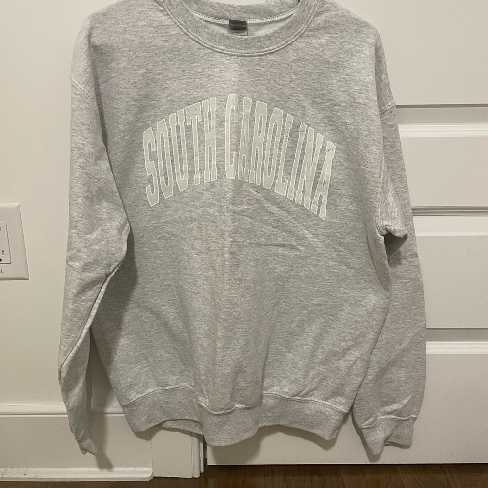 Gildan Light Gray South Carolina Crewneck Sweatshirt